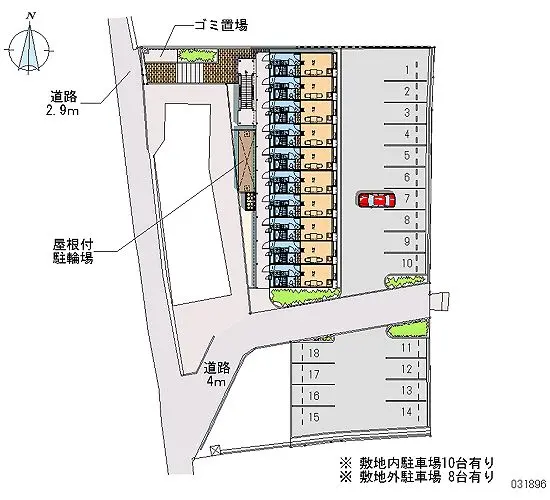 ★手数料０円★大津市和邇今宿　月極駐車場（LP）